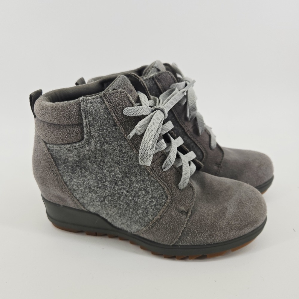 Sorel Womens Evie Ankle Lace Quarry Grill Size 6